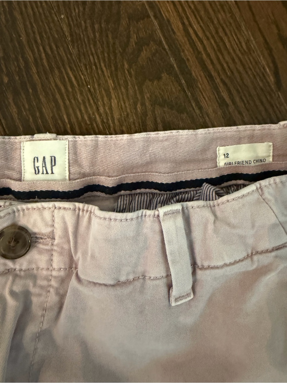 GAP Pastel Lavender Girlfriend Chino Pants